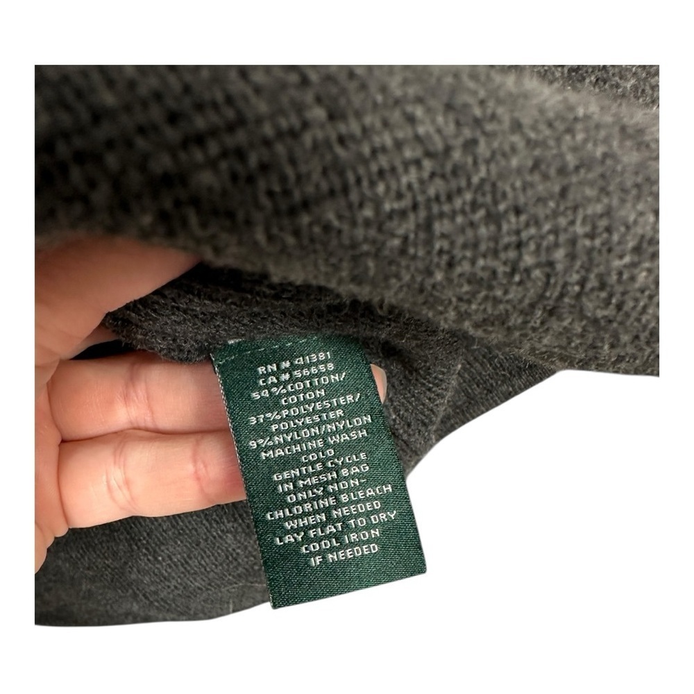 Ralph Lauren gray sweater knit blazer size small - Picture 4 of 6